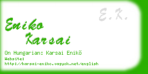 eniko karsai business card